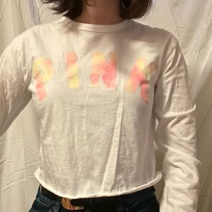 PINK Victoria's Secret Criss-Cross Cropped Top